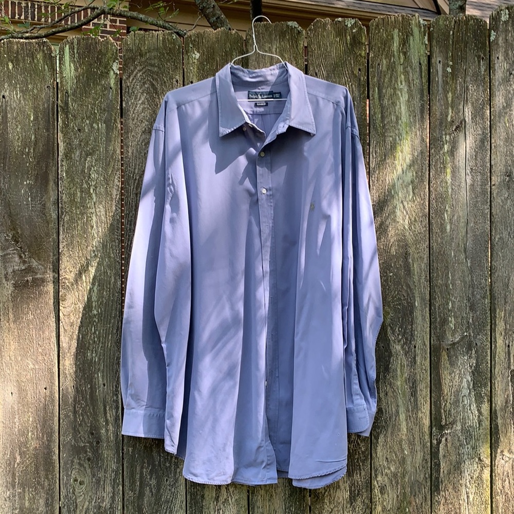 Ralph Lauren 3XLT TALL blue button-down shirt